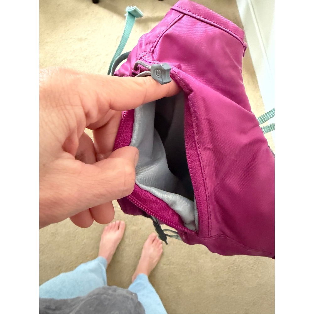 CamelBak Kids Mini MULE Hydration Pack Pink Teal Flame Backpack No Bladder - Picture 4 of 6